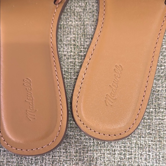 Madewell Tan Sandals Minimalist Slip-On Design - Picture 2 of 6